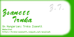 zsanett trnka business card